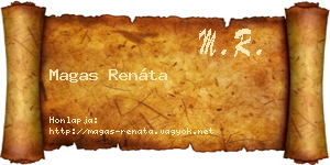 Magas Renáta névjegykártya